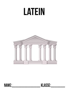 Latein Deckblatt | Latein Deckblätter