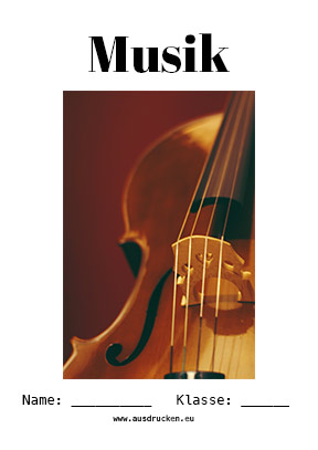 Musik Deckblatt Musikinstrumente / Musik Deckblätter