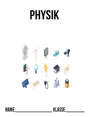 Deckblatt Physik Elektrizität | Physik Deckblätter
