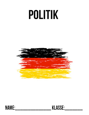 Politik Deckblatt Schule | Politik Deckblätter