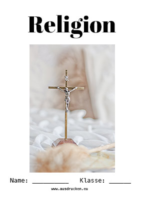 Religion Deckblatt Kreuz | Religion Deckblätter